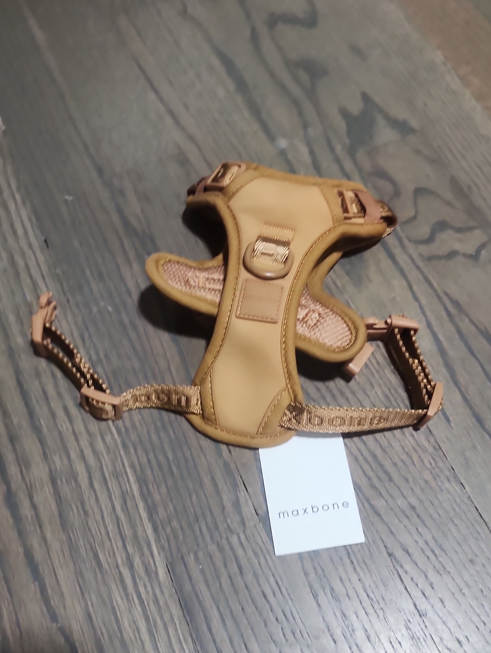 Max-Bone Tan Dog Harness